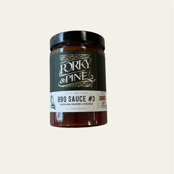 Porky & Pine BBQ sauce med carolina reaper & Orange