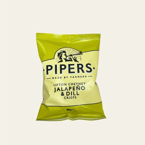 Pipers chips med jalapenoes og dild