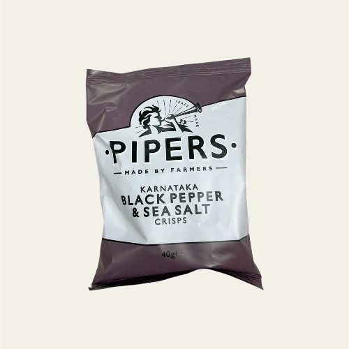 Pipers chips med sort peber og havsalt