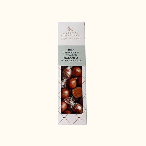 Karamelkugler med mælkechokolade og havsalt fra Karamel Kompagniet